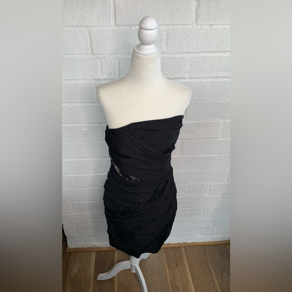 Express Lace Side Zipper Bodycon Black Dress size 8